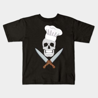 Badass Chef Skull Kids T-Shirt